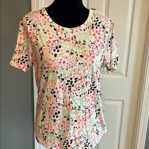 Vibrant Multicolor Women's Short Sleeve Top